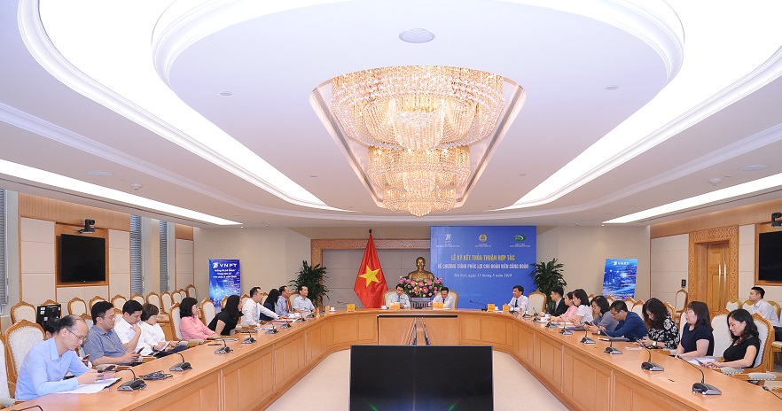 VNPT-VinaPhone ký kết thỏa thuận hợp tác với Công đoàn Văn phòng Chính phủ