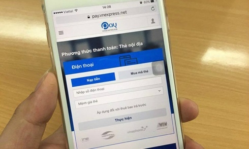 Khách hàng VNPT có thể thanh toán hóa đơn online trên Vnexpress pay